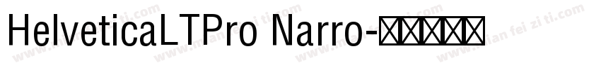 HelveticaLTPro Narro字体转换